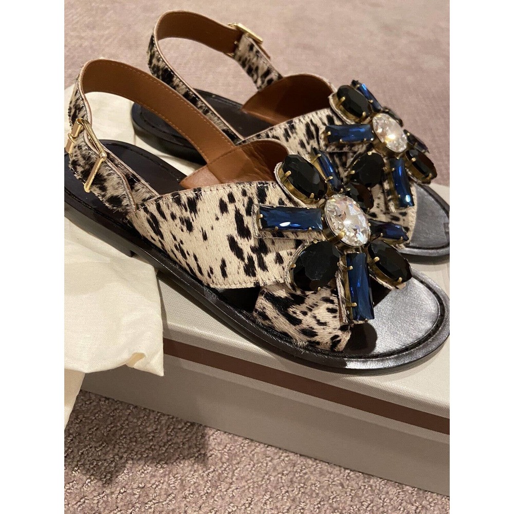 New $ 890. Marni Womens Sandals Pony New Size 36.